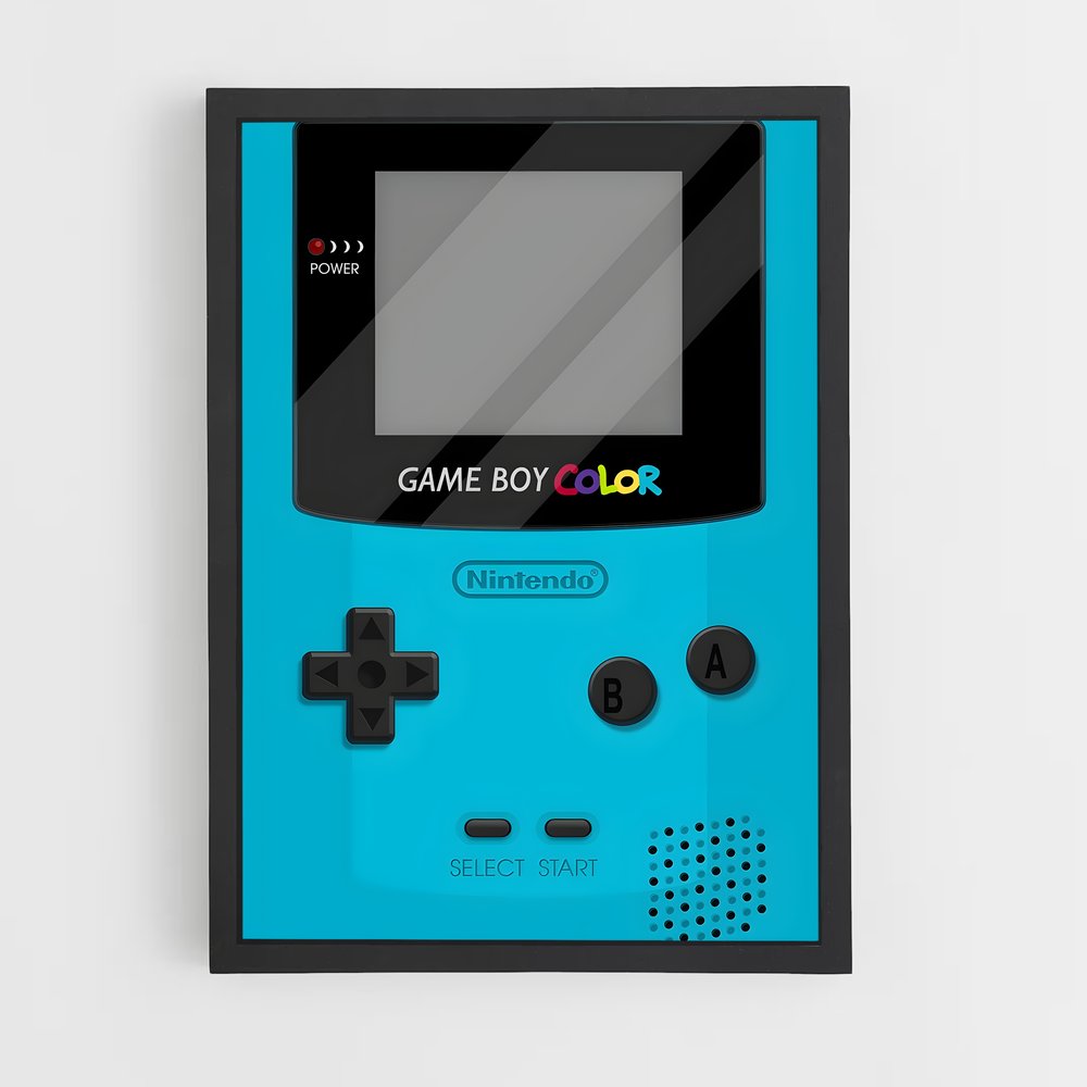 Poster Pixel Nostalgia – affiche Consoles (vue 2)